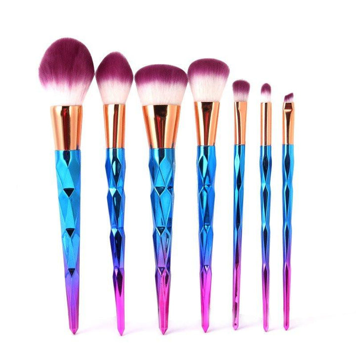 Rainbow Unicorn Brushes - 7 Piece Set | Bowlift