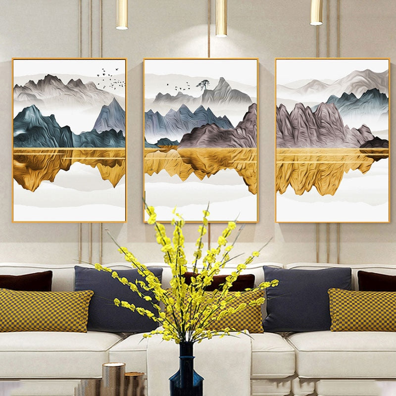 Flying Bird Landscapes - Canvas Wall Art Painting | Bowlift