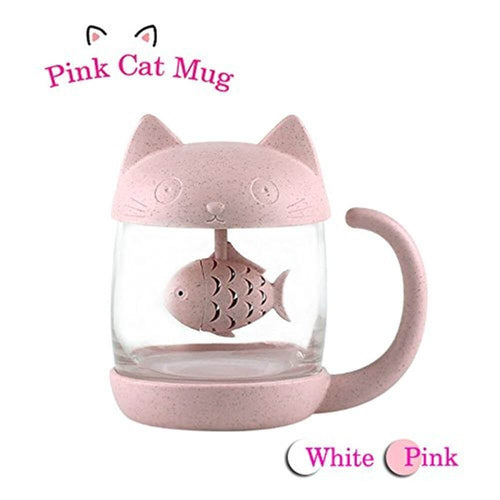 BowLift | Cute Tea Mug Cup with Filter