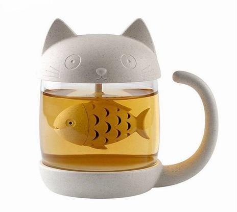 BowLift | Cute Tea Mug Cup with Filter