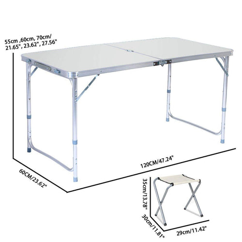 Outdoor Waterproof Adjustable Foldable Picnic Table Set | Bowlift