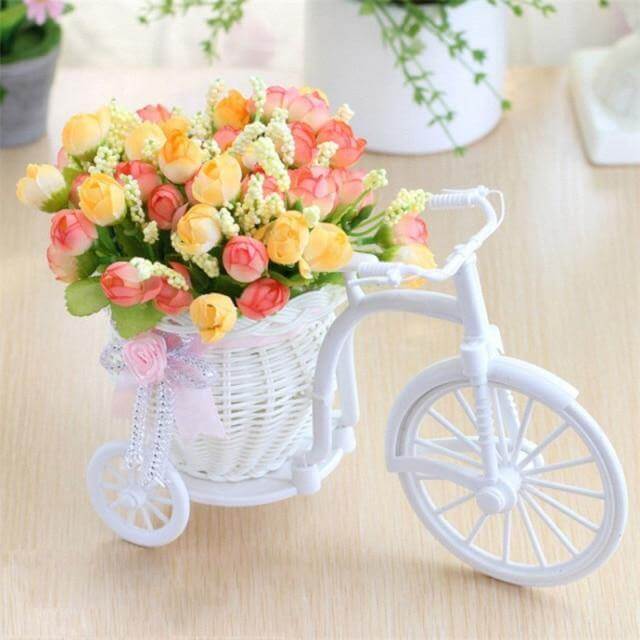 Bike Flower Basket Vase Decor | Bowlift