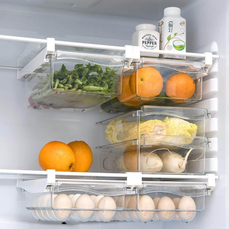 BowLift | Fridge Organizer Under Shelf Drawer Box
