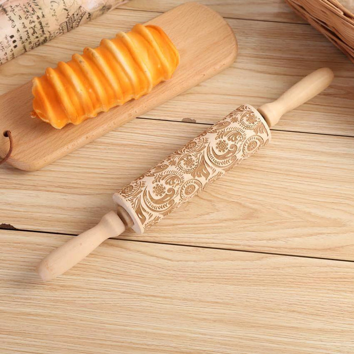 BowLift | Snowflake Wooden Baking Cookies Roller