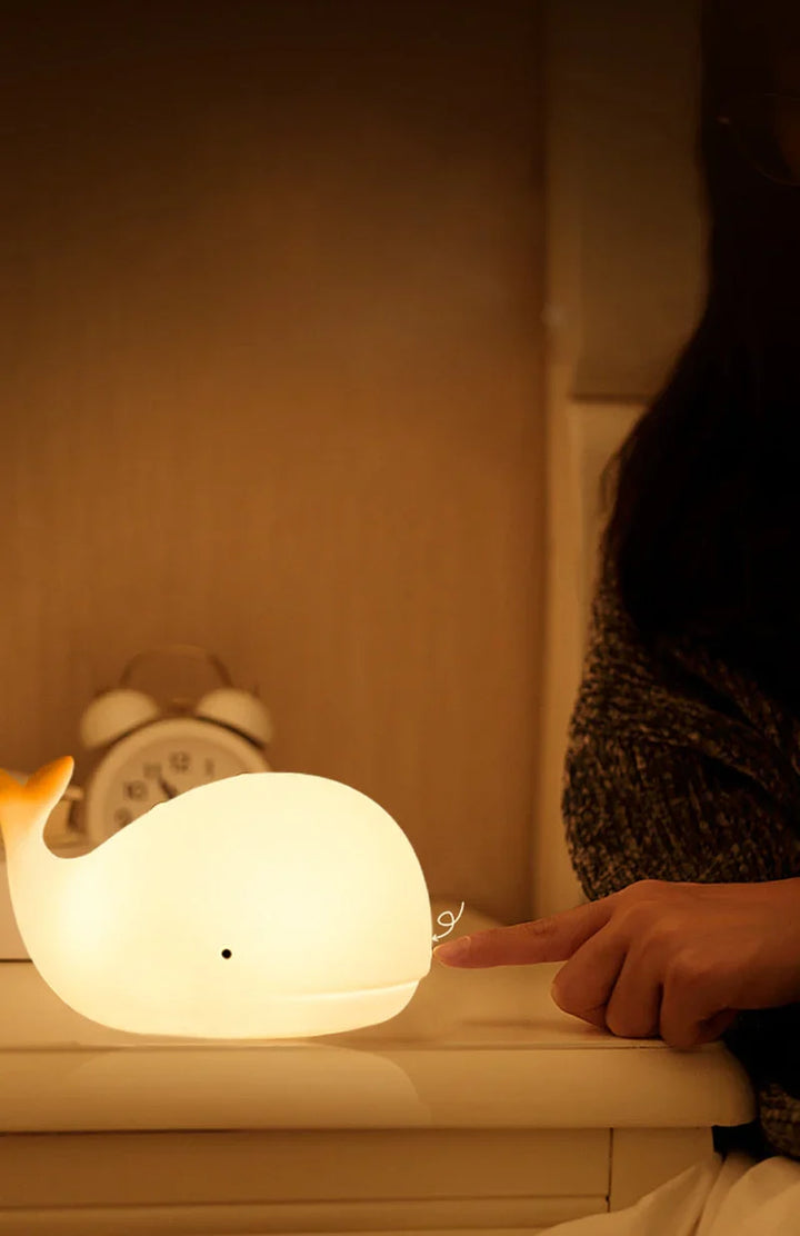 Cute Whale Night Light with Color Change - GlowWhale | Bowlift