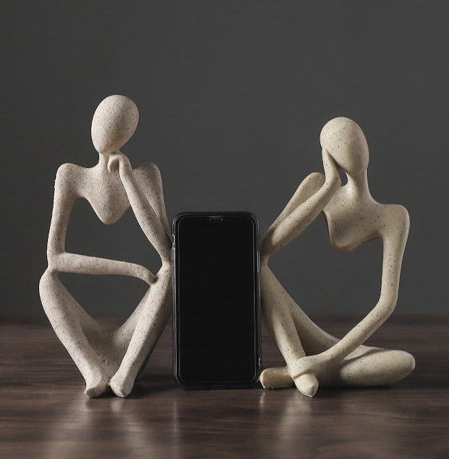 Nordic Abstract Unique Thinker Figurine Home Decor | Bowlift