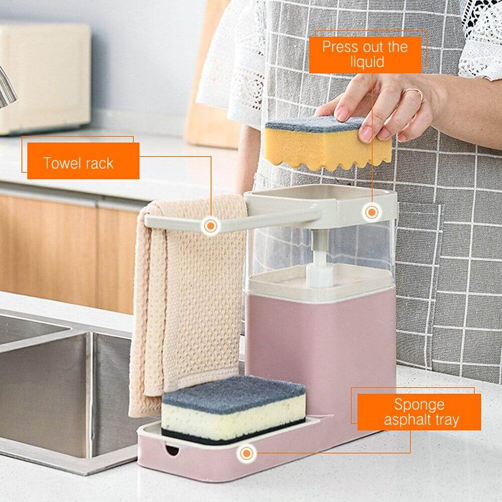 BowLift | 3in1 Multifunctional Cleaning Soap Holder Drainboard Storage