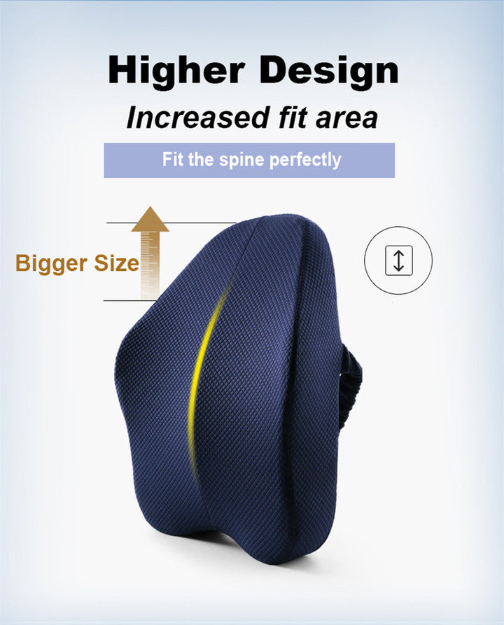 Office Chair Memory Foam Cushion Pillow Set | Bowlift