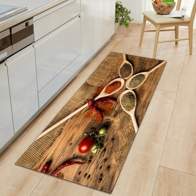 BowLift | CookEase Food-Themed Kitchen Mat | Non-slip & Water-Repellent | Comfort Mat for Kitchen & Household