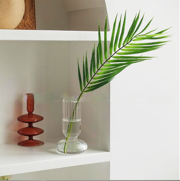 Glass Striped Cylinder Vase | Bowlift