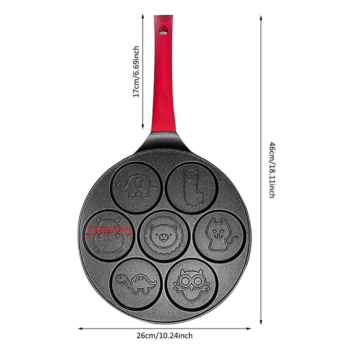 BowLift | 7-Shape Cartoon Animals Heavy-duty Pancake Pan