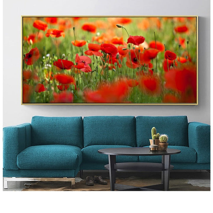 Poppy Flower - Canvas Wall Art Painting | Bowlift
