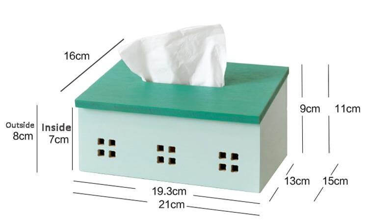 BowLift | Wooden Nordic House Tissue Box