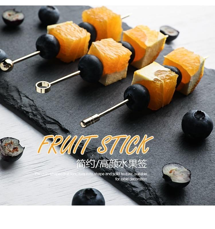 BowLift | Elegant Stainless Steel Fruit Fork Jar