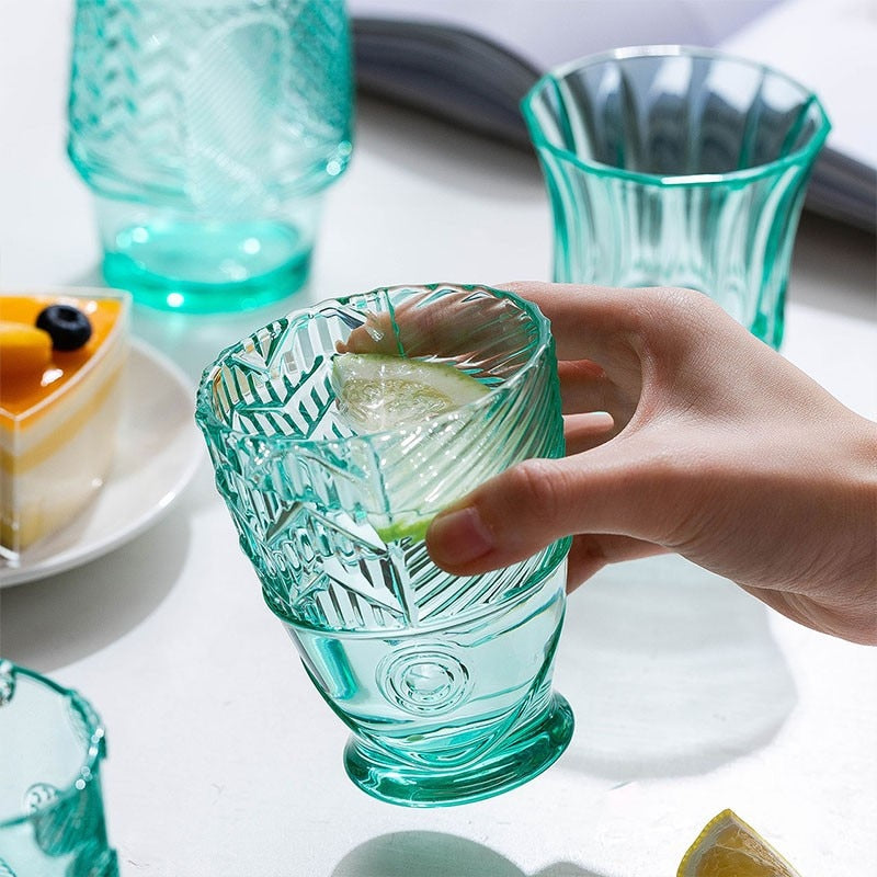 BowLift | Colored Glass Cup Set in Koi Fish Shape - Sale