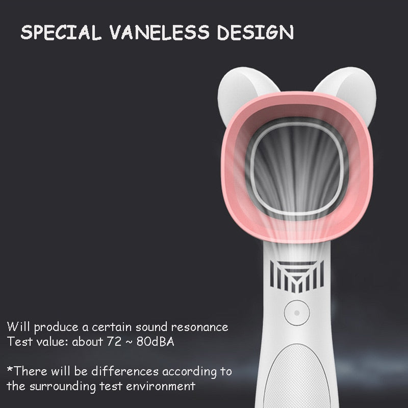 Modern Rechargeable Mini Cat Bladeless Fan | Bowlift