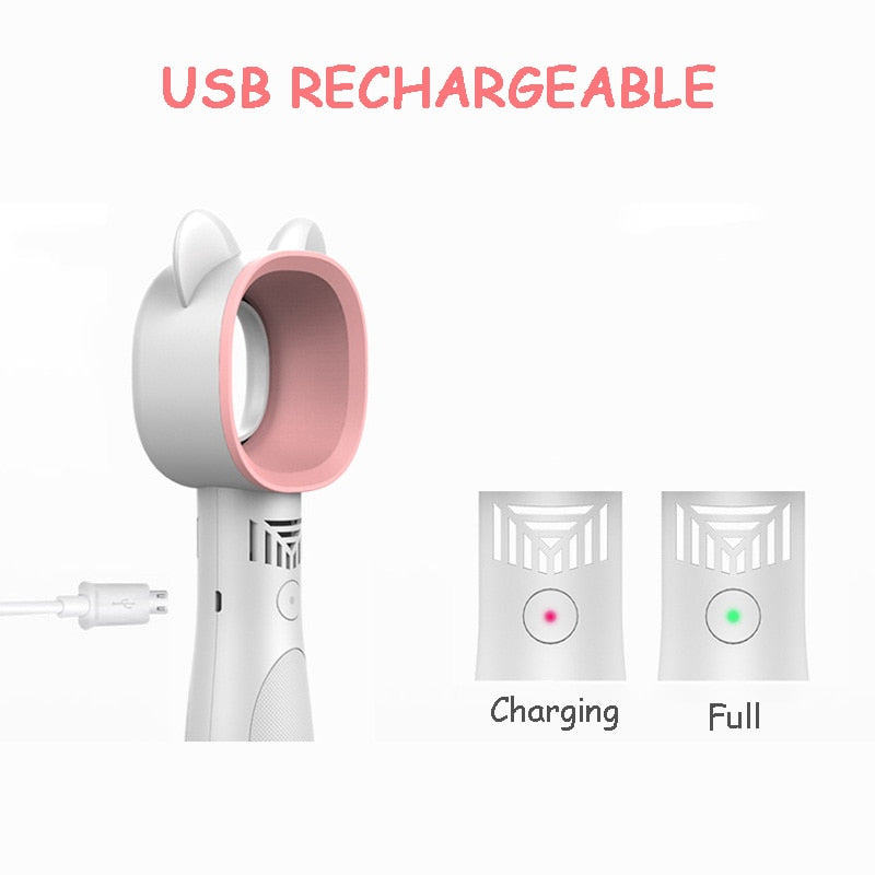 Modern Rechargeable Mini Cat Bladeless Fan | Bowlift