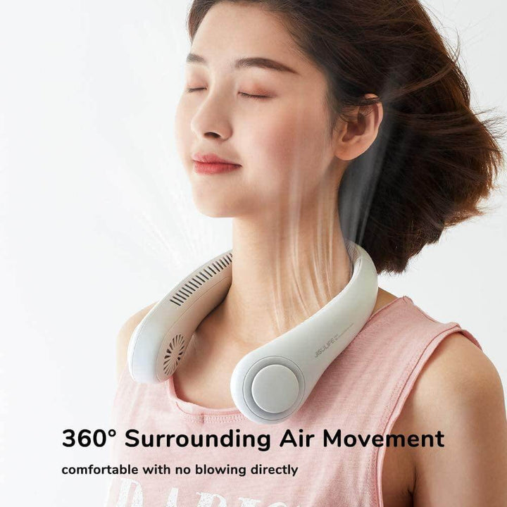 Stylish Mini Bladeless Travel Neck Fan | Bowlift
