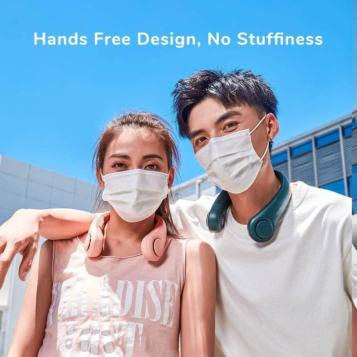 Stylish Mini Bladeless Travel Neck Fan | Bowlift