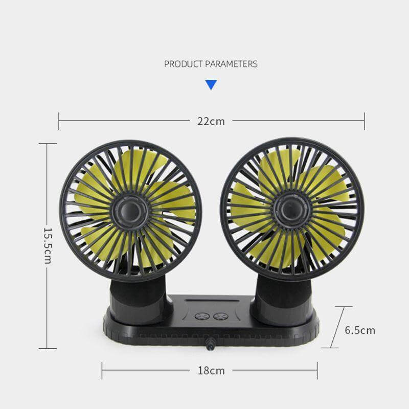 Universal Adjustable USB Dual Fan | Bowlift