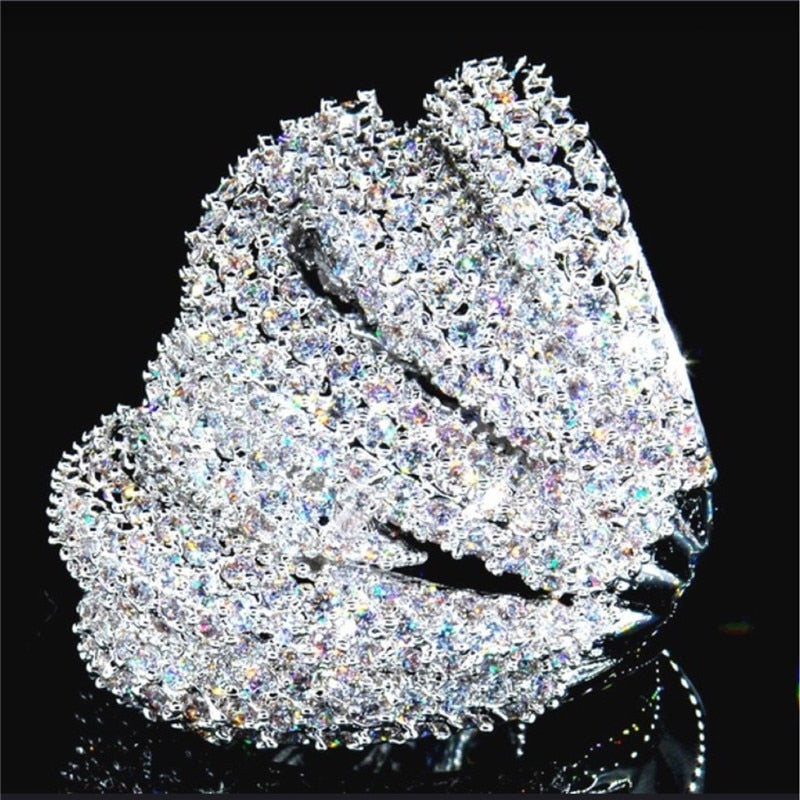 BowLift | Luxury Jewelry Multilayer Zircon Charm Ladies Ring