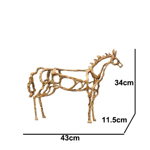 BowLift | Minimalist Abstract Horse Sculpture Art Figurine