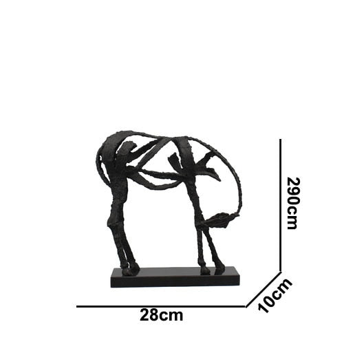 BowLift | Minimalist Abstract Horse Sculpture Art Figurine