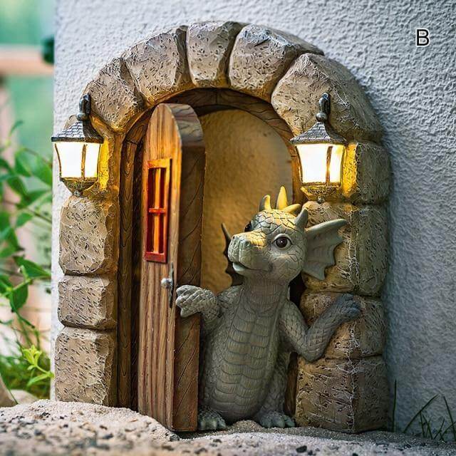 Lovely Courtyard Dragon Wall Sculpture | Bowlift