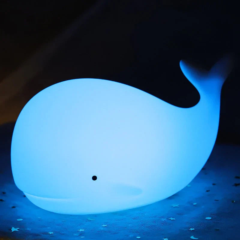 Enchanting Whale Night Light with Color Effects Bowlift