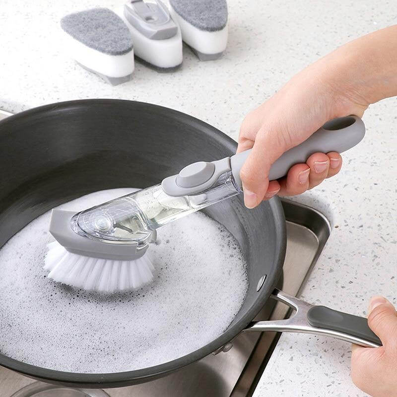 BowLift | 2in1 Liquid Dispenser Dish Washing Brush