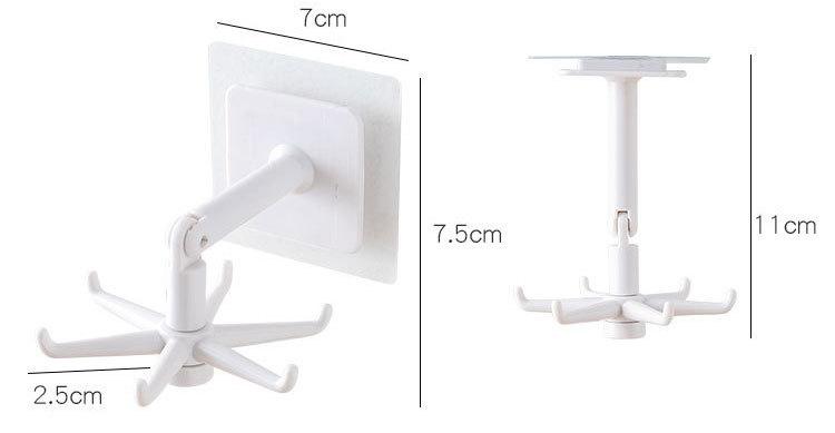 Self-Adhesive Rotating Folding Hook (3 PCS) | Bowlift