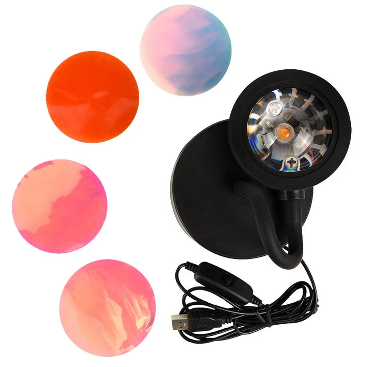 Sunset Lamp with 4 Colors - GlowSphere | Bowlift