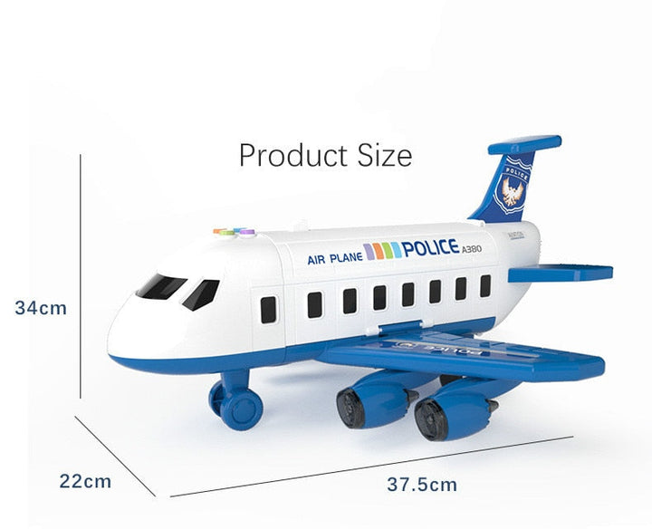 BowLift | SkyExplorer Airplane Playset – 20-piece Roleplay & Building Set for Children