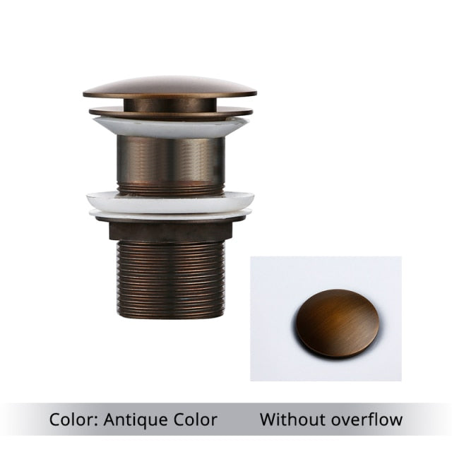 BowLift | Polished Brass Bathroom Sink Drains