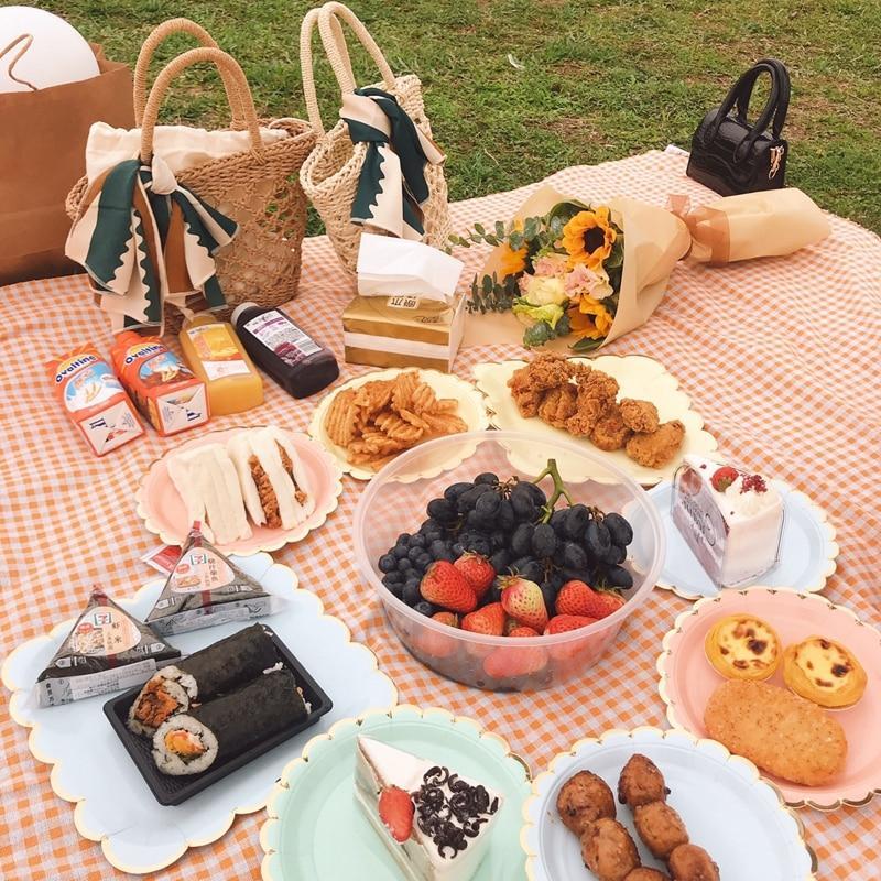 BowLift | Clementine Gingham Picnic Blanket