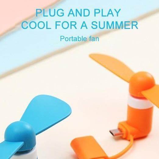 Flexible Phone Mini Fan | Bowlift