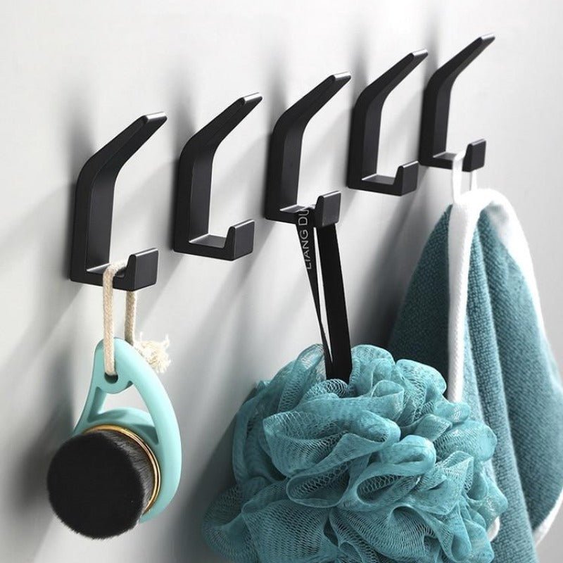 BowLift | Aviro Aluminum Wall Hooks Black/White - Modern Decorative Coat Hooks