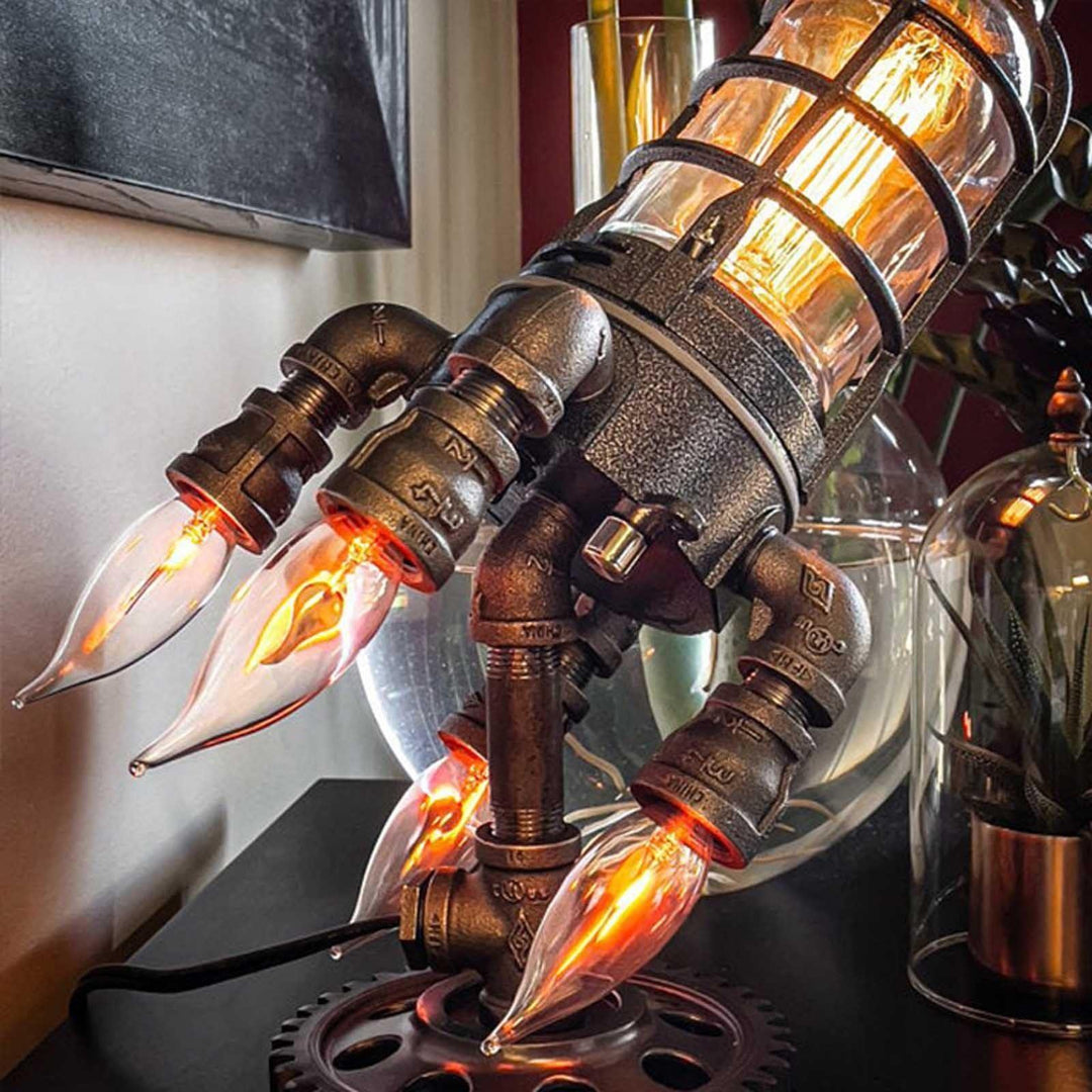 BowLift | Rocket Ship Industrial Vintage Lamp