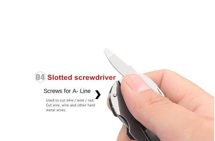 6in1 Foldable Travel Camping Keychain Tool Kit | Bowlift