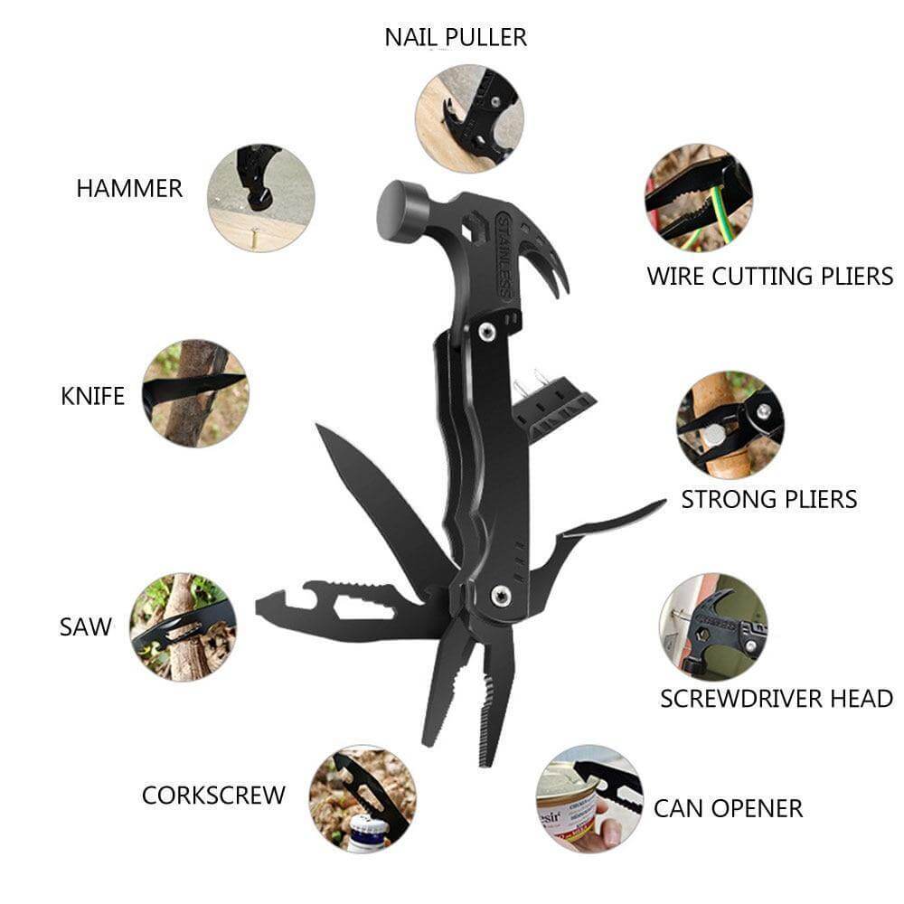 14in1 Portable Stainless Steel Outdoor Tool | Bowlift