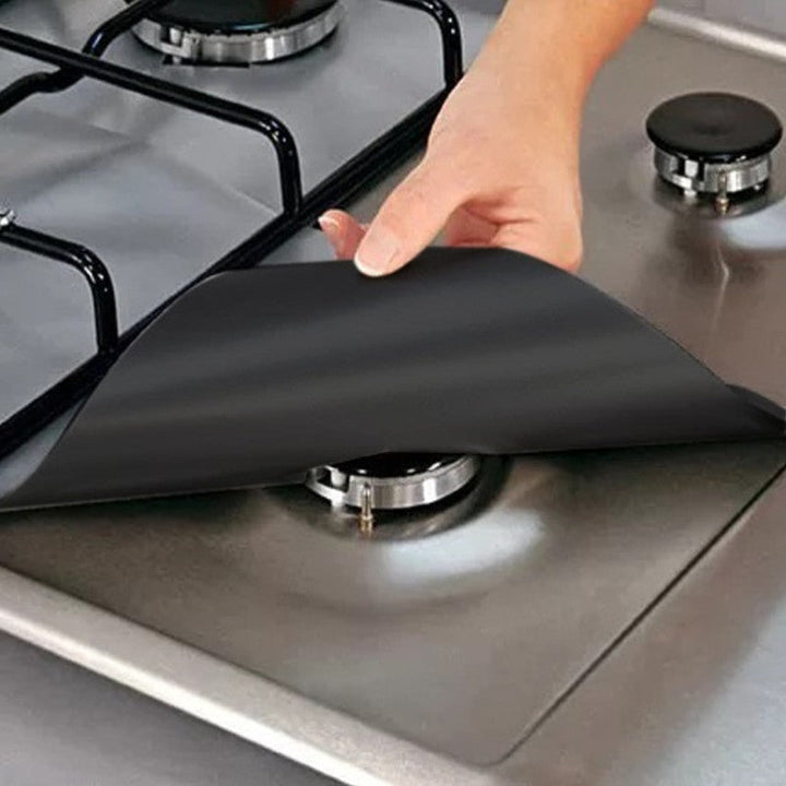 ReusaBowlifte 4pcs Glass Fiber Gas Stove Covers | Bowlift