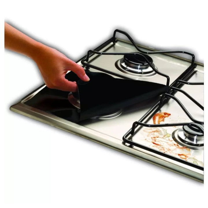 ReusaBowlifte 4pcs Glass Fiber Gas Stove Covers | Bowlift