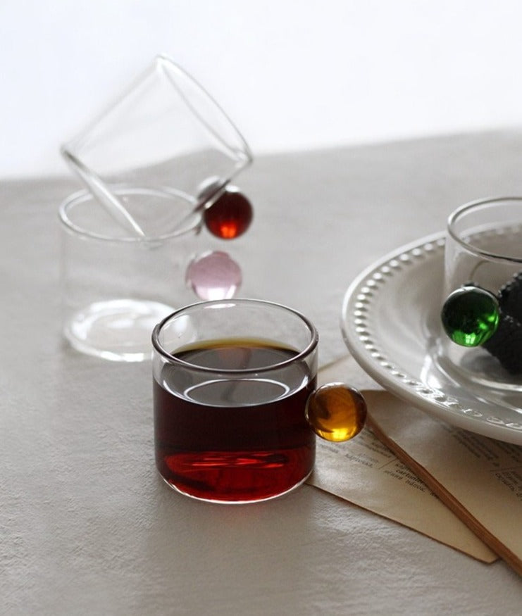 Globe Handle Glass Espresso Cup | Bowlift