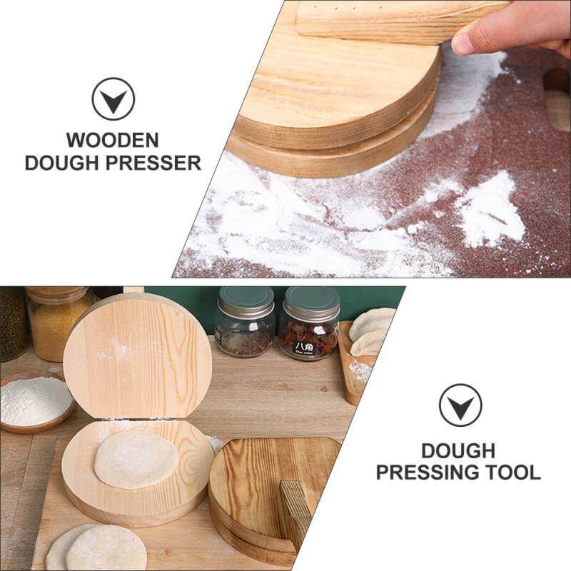 BowLift | Wooden Mini Dough Pressing Tool Presser