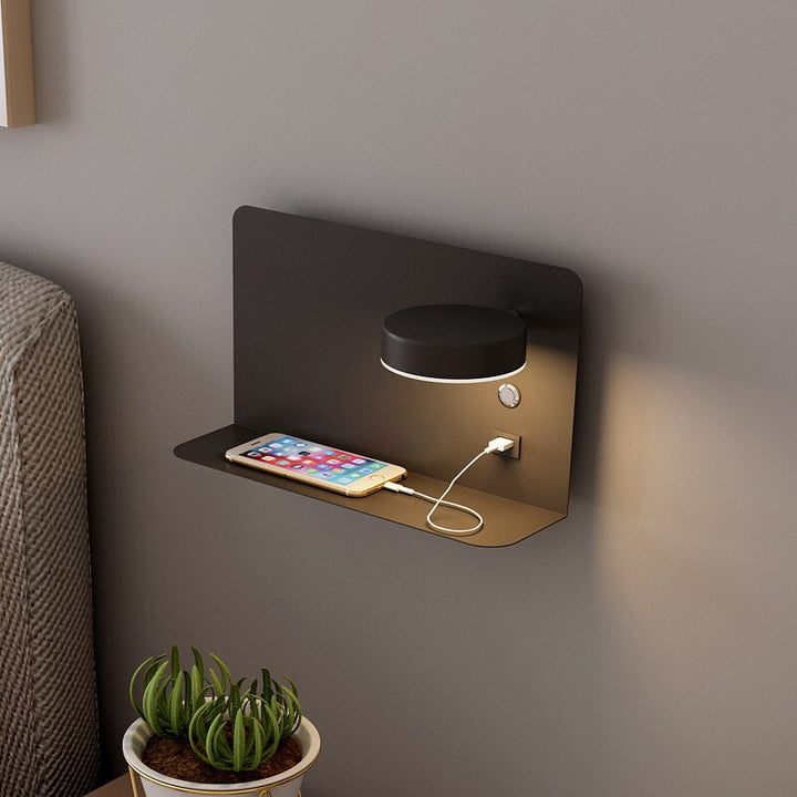 BowLift | LED Bed Lamp Wall Lamp with USB Charger