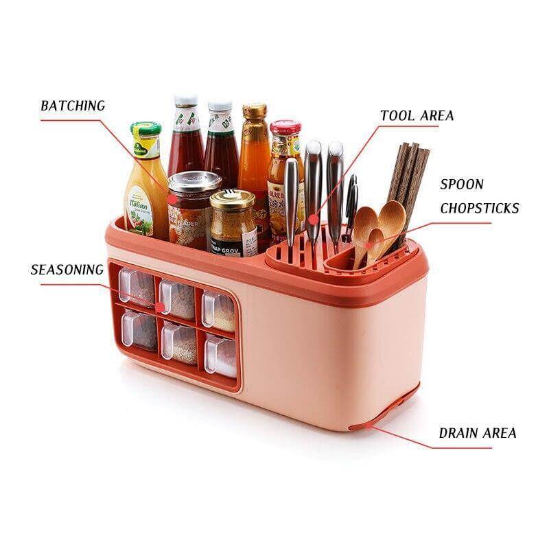 BowLift | Multifunctional Kitchen Silverware Grain Storage Organizer