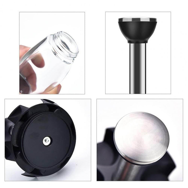 BowLift | Smart Rotating Stainless Steel Glass Seasoning Set