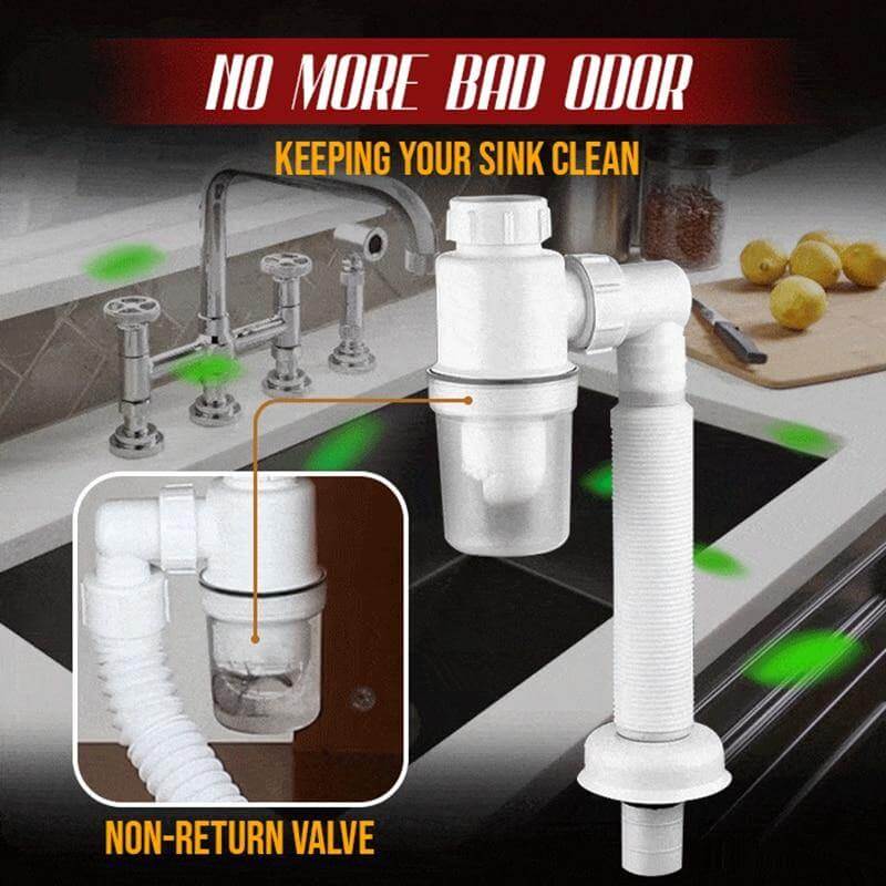 BowLift | Odor-free Bathroom Kitchen Expandable Filter Pipe