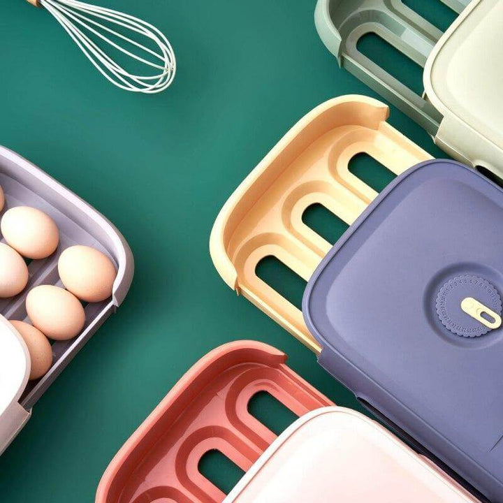 BowLift | Stackable Refrigerator Egg Storage Drawer Box