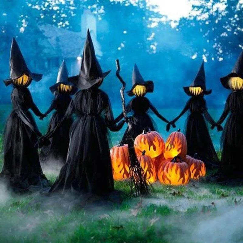 BowLift | 3Pcs Voice Control Halloween Witch Decoration Light Set